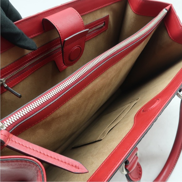 DO NOT PURCHASE !! STUNNING GUCCI 🔥🔥Red and Brown Leather Satchel. - Picture 11 of 11